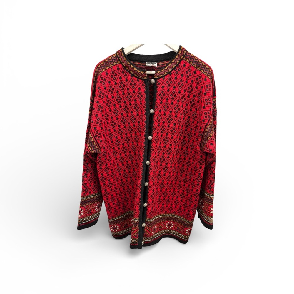 Vintage Dale of Norway wool cardigan ❤️🖤